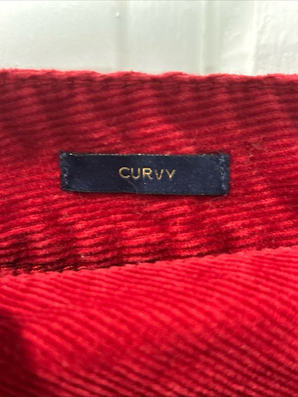 Talbots Women’s Corduroy Pants Size 10 Petite Curvy Fit Straight Leg True Red - Picture 3 of 7